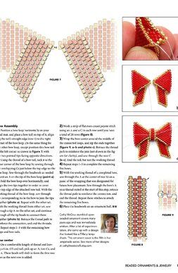 Beaded Ornaments & Jewelry 2017 — Yandex.Disk Free Beading Tutorials, Ornaments Jewelry, Beaded Ornament Covers, Seed Bead Bracelet Patterns, Beaded Bow, Bead Sewing, Beaded Jewelry Tutorials, Beads Bracelet Design, Handmade Jewelry Tutorials