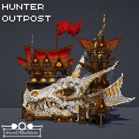 Minecraft Dragon Skeleton Build, Dragon House Minecraft, Dragon Skull Minecraft, Minecraft Fantasy Base, Minecraft Dragon House, Minecraft Bases Ideas, Cool Minecraft Bases, Minecraft Dragon Build, Minecraft Base Design