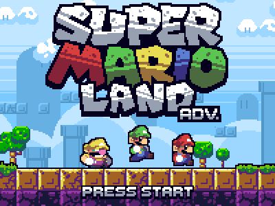 Super Mario Land Adv. by Phil Giarrusso #Design Popular #Dribbble #shots Cute Pixel Art, Mario Land, Super Mario Land, Games Logo, Super Mario Games, Indie Game Art, Piskel Art, Pixel Art Background, Arte 8 Bits