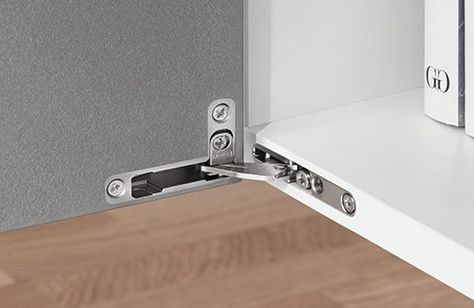 Hinges - Integrated soft-close mechanism - SALICE Wardrobe Hardware, Display Sideboard, Wardrobe Hinges, Kitchen Box, Furniture Fittings, Bed Accessories, Hidden Spaces, Small Hinges, Door Fittings