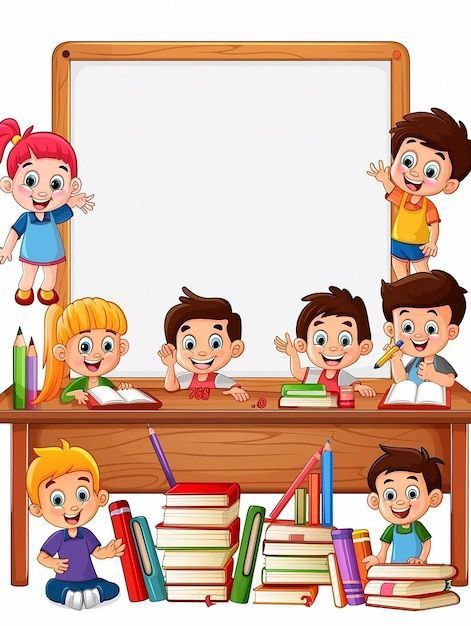 Back To School Images Clip Art, Children Cartoon Images, School Cartoon Images, Back To School Cartoon, Welcome School, Back To School Images, Children Clipart, English For Kids, Kids Sunday School Lessons