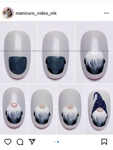 Sylwester Nails, Nail Designs Winter, Winter Nails 2023, Xmas Nail, Xmas Nail Art, Christmas Gel, Nail Drawing, Amazing Nails, Christmas Gel Nails