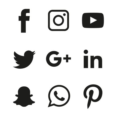 social, media, icon, set,  network, share, business, app, like, web, sign, digital, technology, collection, linked, phone, Comment, Colour,  symbol, Online, facebook, instagram, Whatsapp, Snapchat, Youtube, linkedin, in, twitter, Black, White Fb Icon, Phone Vector, Whatsapp Logo, White Icons, White Png, Social Media Buttons, Free Hand Drawing, Pink Instagram, Youtube Logo