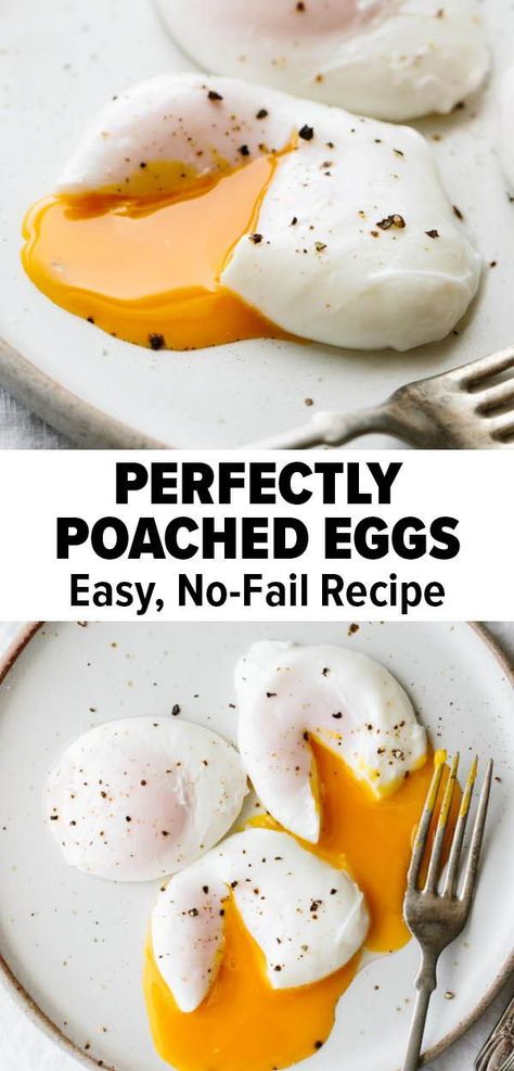 Healthy Breakfast Recipes Clean Eating, Easy Poached Eggs, Poach An Egg, How To Make A Poached Egg, 1000 Calorie, Breakfast Recipes Easy Quick, Perfect Poached Eggs, Healthy Breakfast Recipe, Perfect Healthy Breakfast