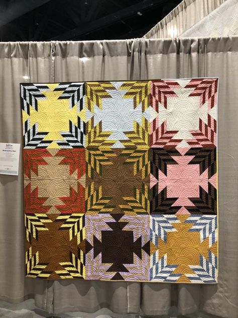 Contemporary Art Quilt, Walking Foot Quilting, Modern Quilting Designs, Log Cabin Quilt Pattern, Abstract Quilt, The Quilt Show, Rainbow Quilt, Quilt Magazine, Pdf Quilt Pattern