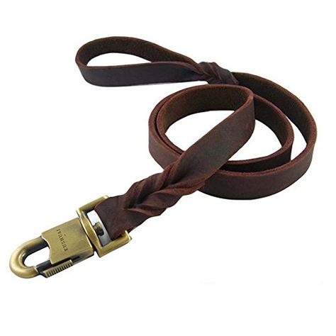 $19.99 *** Want to know more, click on the image. (This is an affiliate link) #DogTrainingBehaviorAids Braided Dog Leash, Dog Leash Training, Leather Dog Leash, Dog Lead, Braided Leather, Dog Accessories, Dog Leash, Leather Slip Ons, Large Dogs