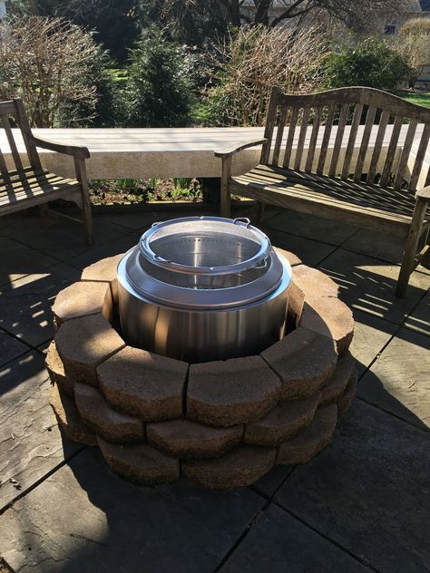 Solostove Bonfire Ideas, Solostove Fire Pit, Solo Stove Fire Pit Ideas Backyard, Solo Fire Pit Ideas, Solo Stove Fire Pit Surround, Solo Stove Fire Pit Ideas, Colorado Backyard, Wooded Backyard, Florida Backyard