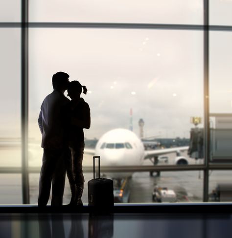 10 Things to Do Before You Leave for Your Honeymoon: http://su.pr/1d4tOT I Wish You Enough, Long Distance Love, Airport Photos, Hugging Couple, Distance Relationship, Long Distance Relationship, Love Is In The Air, Love Can, Best Relationship