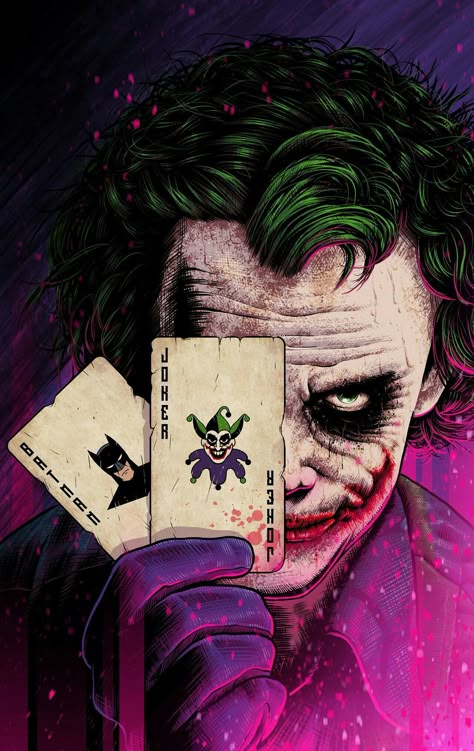 Image Joker, Joker Cartoon, Joker Painting, Joker Tattoo Design, Joker Drawings, Joker Comic, Der Joker, Joker Heath, Joker Images