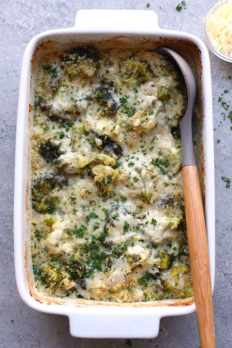 Broccoli, Cheese and Quinoa Casserole Broccoli And Cheese Casserole, Broccoli Quinoa Casserole, Cheese Quinoa, Broccoli Cheddar Casserole, Crunchy Broccoli, Broccoli Quinoa, Quinoa Broccoli, Quinoa Casserole, Healthy Sandwich Recipes