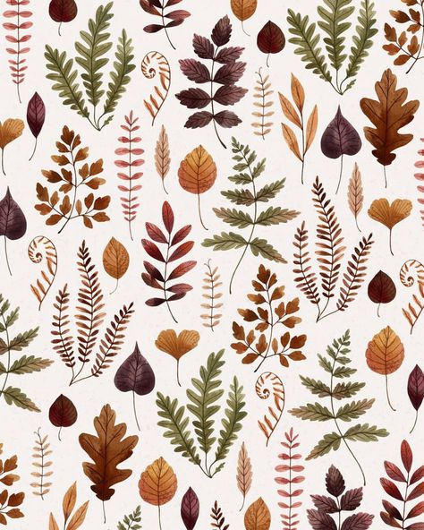 Joannie Houle (@joanniehoule_art) • Instagram photos and videos Autumn Leaves Illustration, Pattern Leaves, Leaves Illustration, Leaves Pattern, Blossom Flower, Floral Flowers, Fall Vibes, Leaf Pattern, Image Illustration