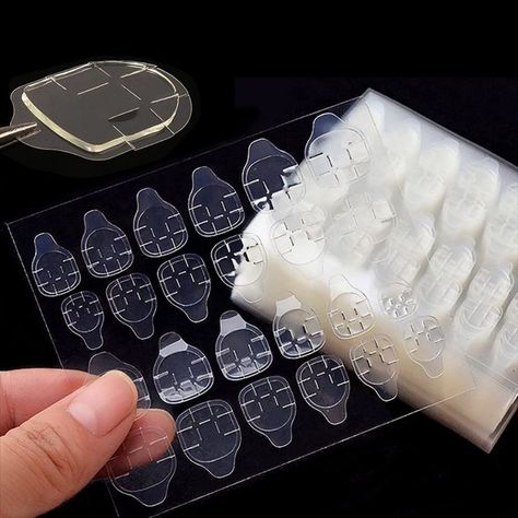 Gakonp Nail Adhesive Tabs 720Pcs(30sheets) Nail Glue Sticker Waterproof Breathable Glue Tabs Double Side Super Sticky Fake Nail Glue Stickers for DIY Manicure Nail Tape, Nail Pops, Manicure Diy, Jelly Nails, Tool Gifts, Manicure Y Pedicure, Nail Glue, False Nail, Diy Manicure