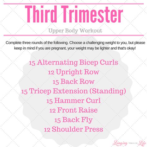 Third Trimester Upper Body Workout Third Trimester Workout Plan, Pregnancy Workout 3rd Trimester, Upper Workout, Tri Workout, Third Trimester Workout, 3rd Trimester Pregnancy, Pregnancy Workout Videos, Pregnancy Workout Plan, Pregnancy Safe Workouts