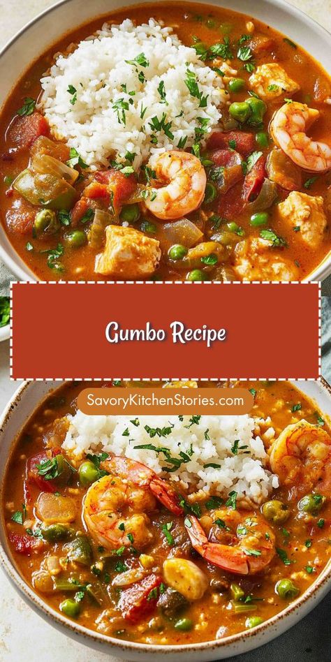 Craving something hearty and full of flavor for your next seafood dinner? This gumbo recipe brings a perfect blend of spices and seafood that will warm your heart. Don’t forget to save it for later, so you can whip up this delicious dish whenever the mood strikes! Dutch Oven Gumbo Recipes, Mild Gumbo Recipe, Seafood Gumbo Recipe Authentic, Seafood Gumbo Recipe Louisiana, Southern Gumbo Recipe, Quick Gumbo, Warm Meals For Cold Days, Meals For Cold Days, Shrimp And Sausage Gumbo Recipe