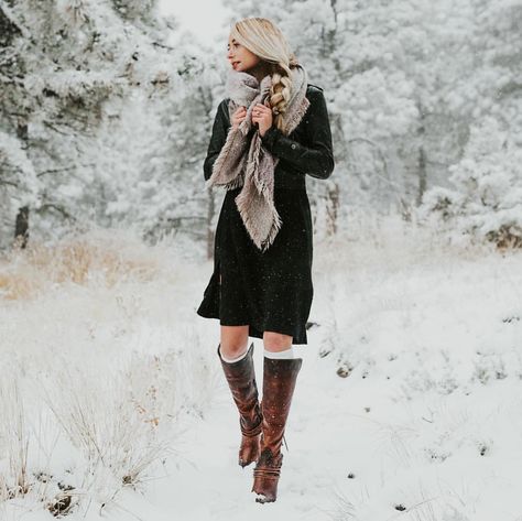 FREEBIRD STORES en Instagram: “Leather weather ❄️ #FreebirdObsession over the COAL” Boots Outfits, Retail Therapy, Boots Outfit, Winter Boot, Riding Boots, Sweater Dress, My Style, Boots, Leather