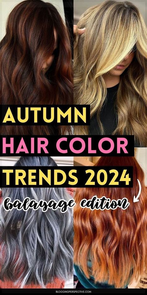 Embrace the rich colors of fall with our selection of Autumn Hair Color Trends 2024 (Balayage Edition). This year's trends include deep chestnuts, warm caramels, and bold auburns, perfect for matching the autumn leaves. Update your hair with these seasonal balayage ideas to look stunning as the weather cools down. Visit our website for all the autumnal inspiration you need. Autumnal Inspiration, Autumn Hair Color, Color Trends 2024, Fall Balayage, Trendy Fall Hair Color, Hair Step By Step, Hairstyle Braid, Fall Color Trend, Balayage Ideas