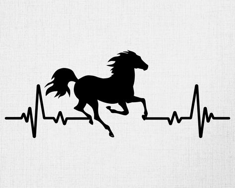 Horse Jumping Lineart, Jumping Horse Silhouette, Horse And Rider Silhouette, Western Pleasure Horse Silhouette, Horse Heartbeat, Horses Running Silhouette, Running Horses, Horse Jumping, Horse Print