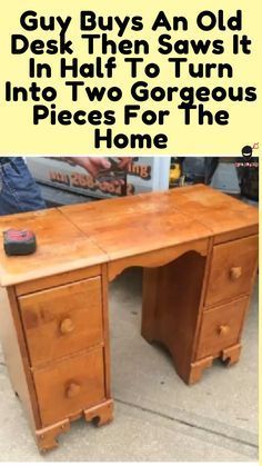 Dresser Alternative, Upcycle Desk, Repurposed Desk, Desk Makeover Diy, Old School Desks, Curtain Alternatives, Old Desks, Parenting Knowledge, Desk Makeover