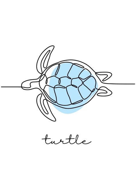 Sea Turtle Drawing Simple, Simple Turtle Drawing, Turtle Line Drawing, Tenerife Tattoo, Summer Line Art, Turtle Line Art, Women's Back Tattoos, Nature Tattoo Ideas, Underwater Drawing