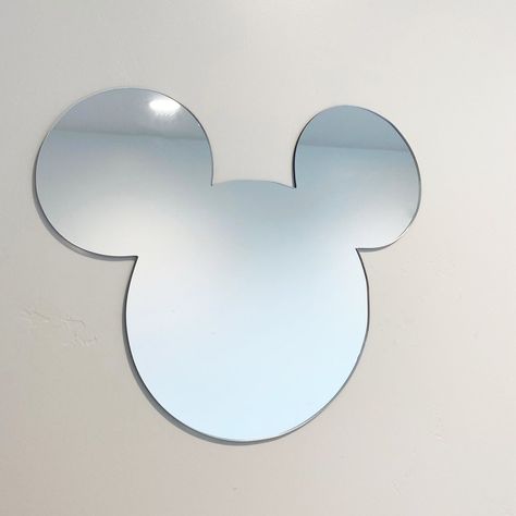 Disney Decor Bedroom, Disney Dorm, Mirrored Wall Art, Mickey Mouse Bedroom, Disney Bathroom, Playful Home, Disney Room Decor, Disney Bedrooms, Magical Decor