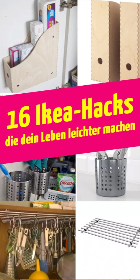 Diese Ikea-Tricks machen dein Leben leichter. Libreria Billy Ikea, Ikea Organisation, Organized Garage, Billy Ikea, Garage Designs, Ikea Organization, Organisation Hacks, Organized Storage, Diy Ikea