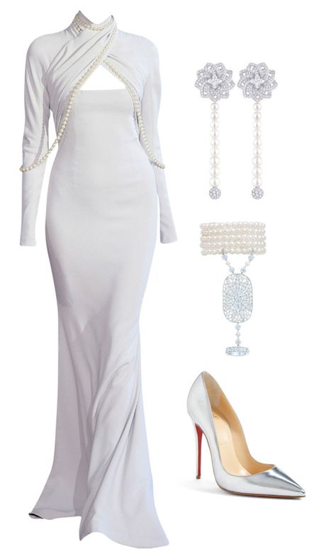 "Pearls  --- (ms)" by ale-pink5 ❤ liked on Polyvore featuring Alexis Mabille, Louis Vuitton, Gatsby and Christian Louboutin Louis Vuitton Gown, Louis Vuitton Dress, Alexis Mabille, The Great Gatsby, Great Gatsby, Kpop Fashion Outfits, Fancy Outfits, Royal Fashion, Kpop Fashion