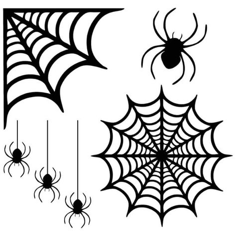 Spider Web Window, Spider Web Svg, Halloween Window Silhouettes, Strašidelný Halloween, Spiderman Cake Topper, Halloween Window Clings, Halloween Web, Photo Halloween, Spider Crafts