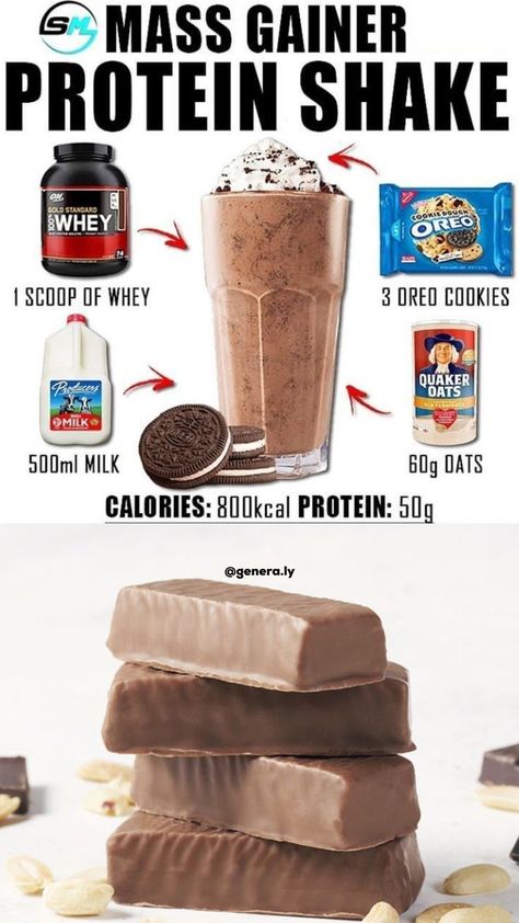 Pin by Michelle Dixon  | Protein Shake High Calorie Shakes, Oats Calories, Healthy Protein Shake Recipes, Gain Weight Smoothie, Weight Gain Shakes, Thinner Face, Healthy Weight Gain Foods, Food To Gain Muscle, Weight Gain Diet