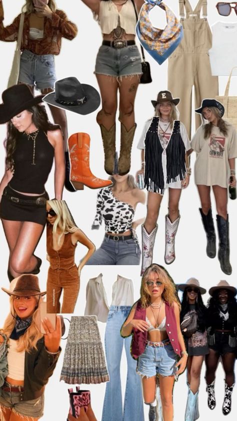 Boho Country Outfits, Stampede Outfit, Bonnaroo Outfits, Wild West Outfits, Country Festival Outfit, Wineries Outfit, Cute Cowgirl Outfits, Casual Country Outfits, Cowgirl Style Outfits