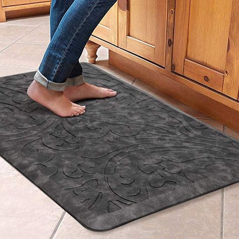 Amazon.com: KMAT Kitchen Mat Cushioned Anti-Fatigue Floor Mat Waterproof Non-Slip Standing Mat Ergonomic Comfort Floor Mat Rug for Home, Office, Sink, Laundry, Desk 20"(W) x 30"(L), Grey: Home & Kitchen Kitchen Rugs Sink, Standing Mat, Anti Fatigue Kitchen Mats, Kitchen Rugs And Mats, Rug Runner Kitchen, Anti Fatigue Mat, Linen Store, Rugs And Mats, Kitchen Mats Floor