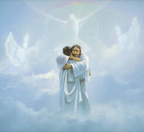 Jesus In Heaven, Lets Meet, Loved One In Heaven, Heaven Quotes, Good Morning Inspiration, Jesus And Mary Pictures, Pictures Of Jesus Christ, Dearly Beloved, Jesus Christ Images