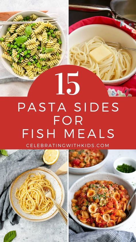 Looking for the ideal accompaniment to your fish dishes? These pasta side dishes for fish are easy, delicious, and sure to impress at any meal. Pasta Side Dishes For Fish, Sauteed Fish, Side Dishes For Fish, Fish Meals, Pasta Side, Side Dishes For Salmon, Mediterranean Recipes Healthy, Fish Pasta, Pasta Side Dishes