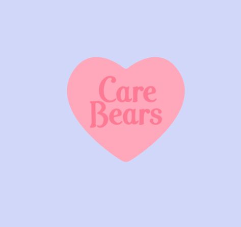 Carebear Heart Tattoos, Carebear Widgets, Aesthetic Care Bears, Carebear Aesthetic, Care Bears Logo, Care Bears Aesthetic, Bears Aesthetic, Care Bear Heart, My Sweet Audrina