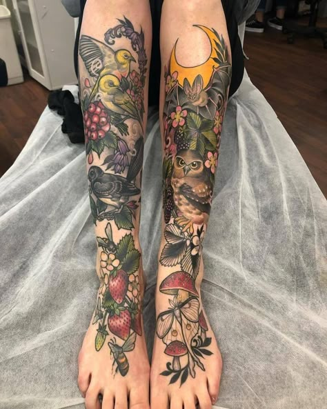 Mushroom Tattoos, Plant Tattoo, Full Sleeve Tattoos, Tattoo Me, Tattoo Inspirations, Tattoos Art, Great Tattoos, Nature Tattoos, Tattoo Love