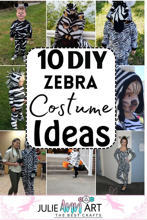 DIY Zebra Costume Ideas 1 Homemade Zebra Costume, Easy Zoo Animal Costumes, Diy Safari Animal Costume, Diy Zebra Costume Women, Diy Jungle Costume, Zebra Diy Costume, Adult Animal Costume Diy, Diy Zoo Animal Costume, Diy Animal Costume Women