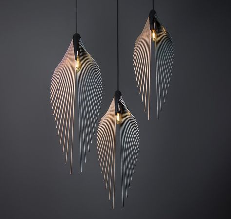 Our top 10 Lighting Design Projects from the A’ Design Awards 2019 – Yanko Design Bachelor Apartment, Blitz Design, Leaf Chandelier, Modern Hanging Lamp, Luminaire Vintage, Leaf Images, Deco Luminaire, Luminaire Design, Light Project