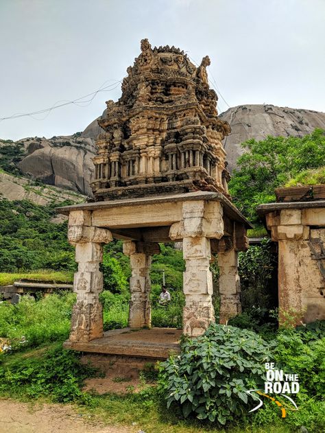 Old Temple structure at Savanadurga Old Temple Background, Satya Sanatan, Old Temple, Background Fantasy, Indian Temple Architecture, India Architecture, Temple Ruins, Ancient Indian Architecture, Ancient History Facts