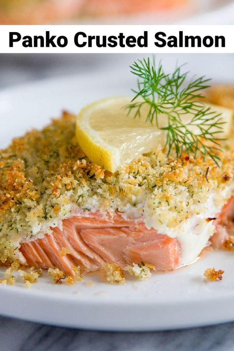 panko crusted salmon