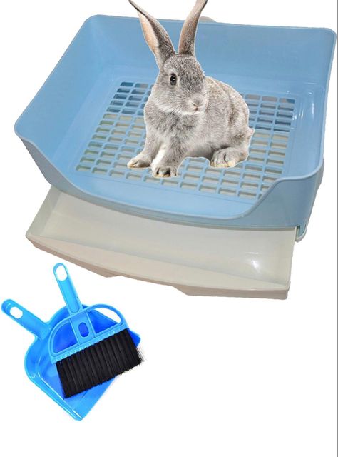 You can find this item with the 🔗link in my bio!🐇 #rabbit #bunny #rabbitaccessories #rabbitlitterbox #rabbittoilet #litterbox Rabbit Litter, Rabbit Litter Box, Potty Trainer, Rabbit Accessories, Corner Toilet, Rabbit Life, Large Rabbits, Litter Tray, Pet Cage