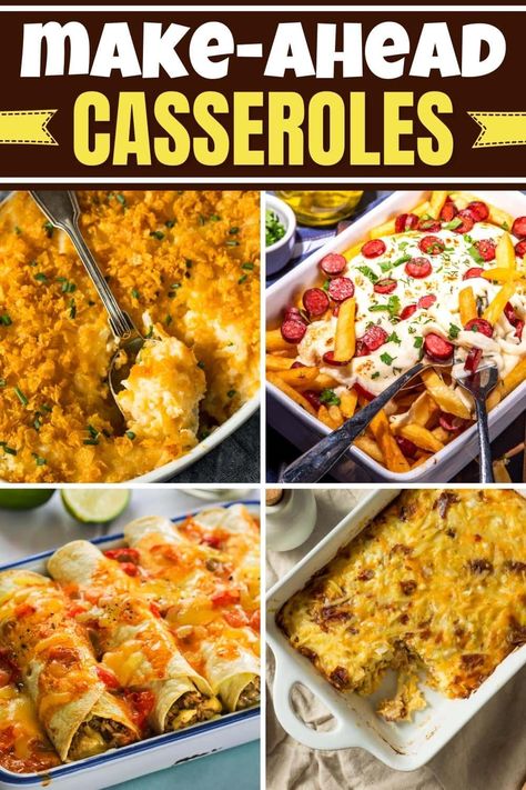 Make-ahead casseroles are the best way to simplify your life. With recipes from cheesy potato casserole to pizza casserole, dinner has never been so tasty. Casserole Recipes For Dinner Make Ahead, Make Ahead Frozen Casseroles, Easy Frozen Casseroles Make Ahead, Casseroles For The Freezer, Make Ahead Pizza Casserole, Easy Freezer Casseroles Make Ahead, Make Ahead Ground Beef Casserole, Best Casseroles To Freeze, Taco Casserole Freezer Meal