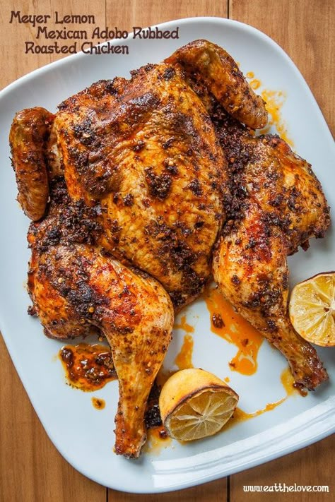 Roast Chicken Rub, Chicken Rub Recipe, Bbq Chicken Rub, Roast Chicken Seasoning, Chicken Rub Recipes, Best Roasted Chicken, Adobo Recipe, Chicken Rub, Chicken Eating