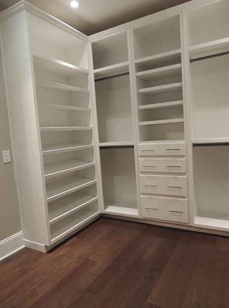 Custom Closets - Traditional - Closet - Atlanta - by Atlanta Bookshelves | Houzz Closet And Bookshelf Combo, Bookshelf Closet, Traditional Closet, Custom Closet Shelving, Closet Shelves, Custom Closet, Custom Closets, Bookshelves, Atlanta