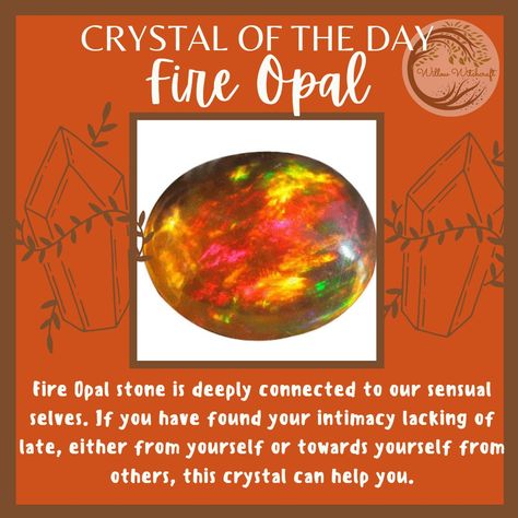 Fire Opal Crystal Meaning, Opal Meaning Healing Crystals, Fire Opal Meaning, Opal Crystal Meaning, Witch Stones, Crystal Knowledge, Aesthetics Accessories, Crystal Identification, Crystal Tips