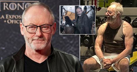 Davos never looked better. Davos Seaworth, Liam Cunningham, Huge Biceps, Got Characters, Gym Pictures, Gym Photos, Cersei Lannister, Celebrity News Gossip, Dwayne The Rock