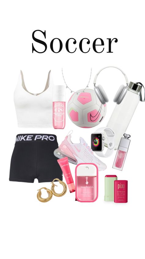 Cute preppy soccer Preppy Soccer, Girly Christmas Gifts, Soccer Inspiration, Nike Pros, Soccer, Football, Nike, American Football