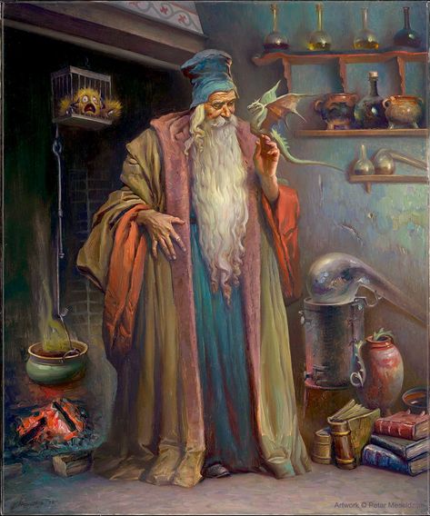 Evil Wizard, Fantasy Wizard, The Alchemist, High Fantasy, Arte Fantasy, Stone House, Fantasy Inspiration, Medieval Fantasy, The Boy