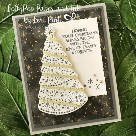 Twinkling Christmas Lights, Simple Holiday Cards, Stampin Up Christmas Cards, Xmas Lights, Christmas Tree Cards, Twinkling Lights, Merry Christmas To All, Stampin Up Christmas, December 2022