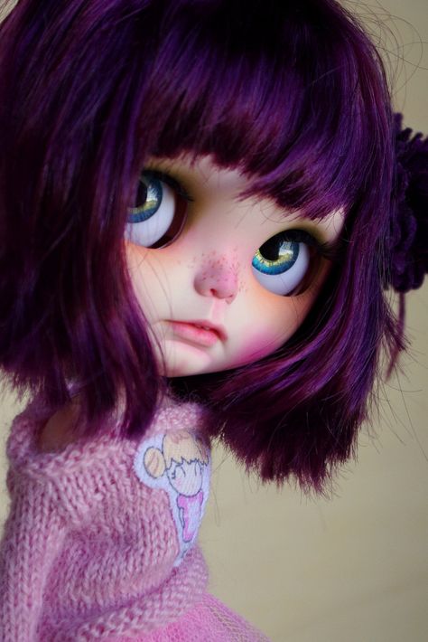 Kori in pink Big Eyes Doll, Computer Networking, Kawaii Doll, Pullip Dolls, Blythe Custom, Creepy Dolls, Doll Play, Custom Blythe, Pretty Dolls