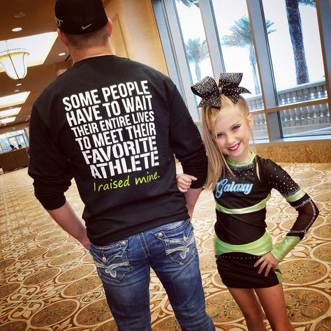 Dad Support Cheer Competition Athlete shirt! For Dad Daddy Dads! Cheer Competition! Tumbling Mom Shirt Ideas, Gymnastics Mom Shirt Ideas, Cheer Shirt Ideas, Comp Cheer, Sports Shirts Ideas, Cheer Dad Shirts, Funny Sports Shirts, Cheerleader Gift, Cheer Competition