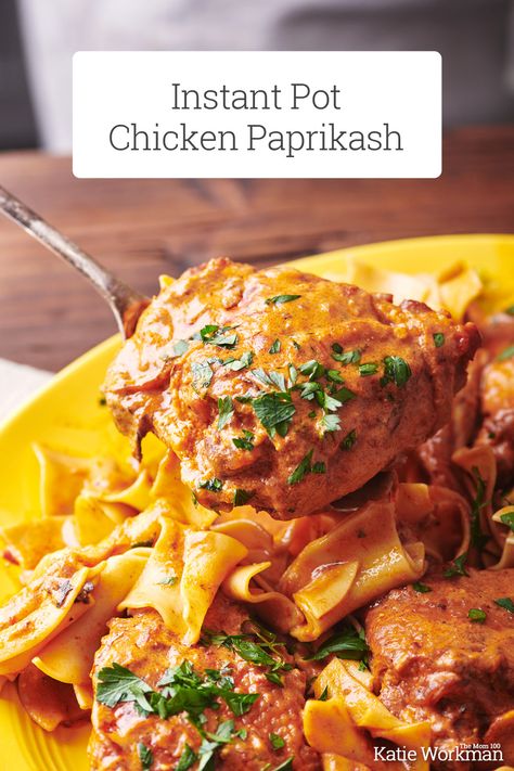 The Best Instant Pot Recipes, Instant Pot Chicken Paprikash Recipes, Chicken Instapot Recipes, Slow Cooker Chicken Paprikash, Chicken Paprikash Instant Pot, Insta Pot Chicken Recipes, Instapot Chicken Paprikash, Chicken Paprikash Recipe Instant Pot, Instant Pot Chicken Paprikash